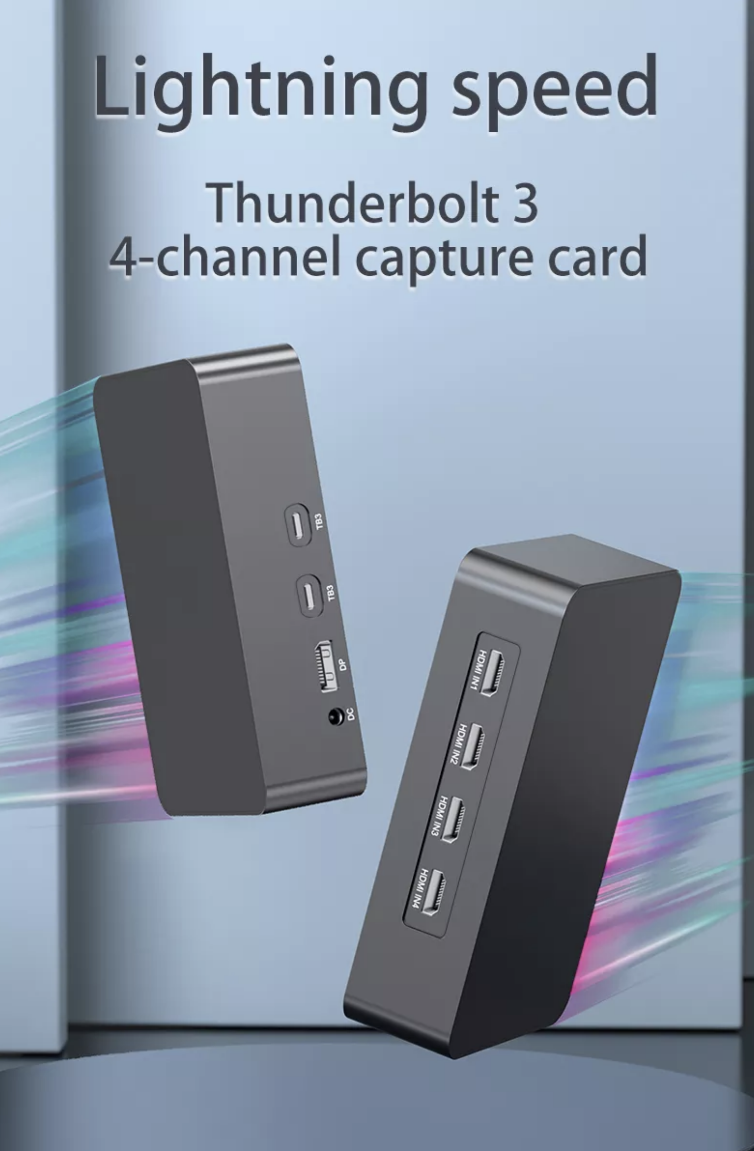 Mua Thiết bị livestream -Capture 4 đường HDMI input | Thunderbolt 3 Capture Card | Chính hãng Hôm Nay