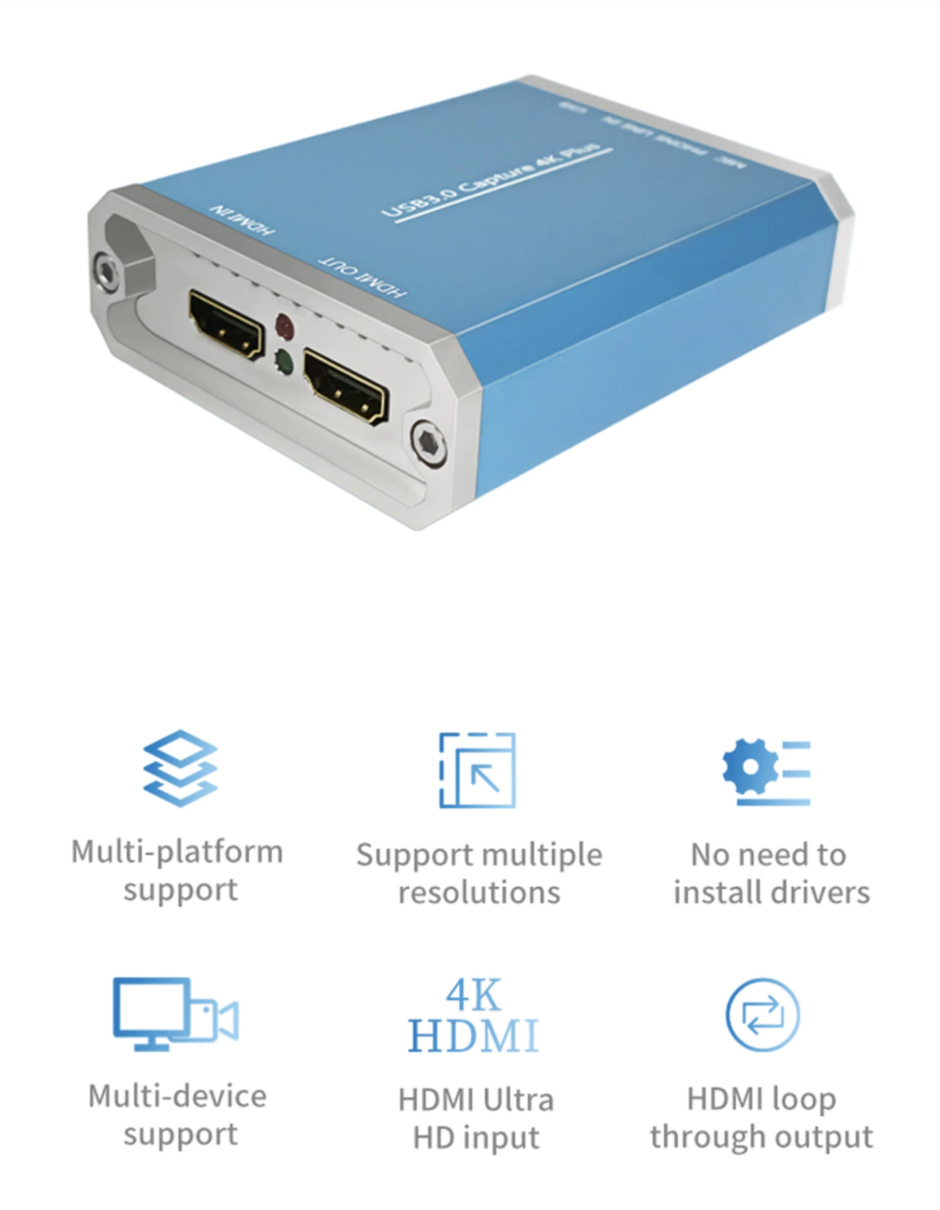Mua Unisheen UC4000A | 4K HDMI VIDEO CAPTURE Card Livestream USB 3.0 | Chính hãng Hôm Nay