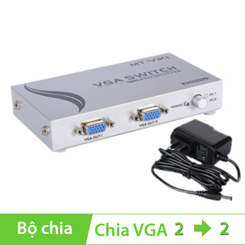 Bộ chia màn hình vga 2 ra 2- 350mhz